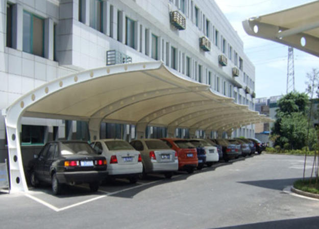Membrane structure for transportation facilities