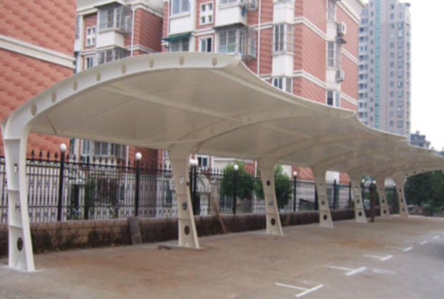 Membrane structure for transportation facilities