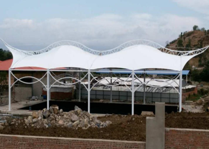 Sports facility membrane structure