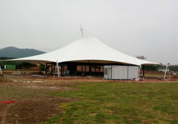 Landscape facility membrane structure