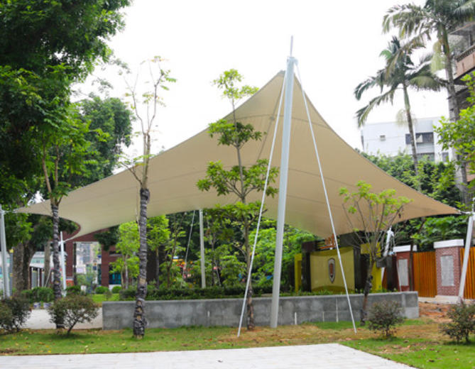 Landscape facility membrane structure