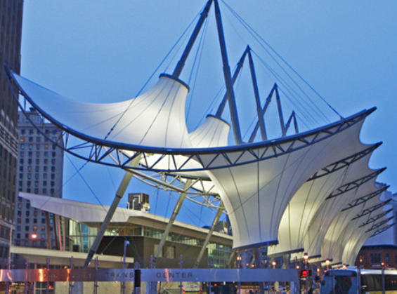 Landscape facility membrane structure
