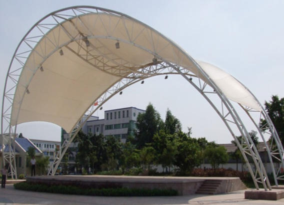 Landscape facility membrane structure
