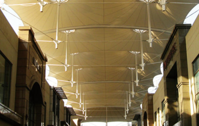 Commercial facility membrane structure
