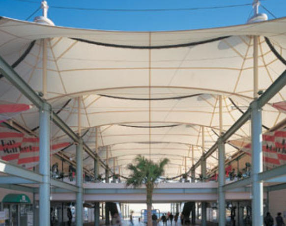 Commercial facility membrane structure