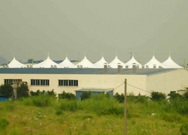 Commercial facility membrane structure