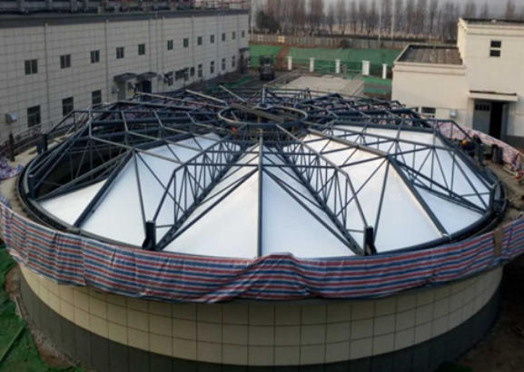 Biogas septic tank facility