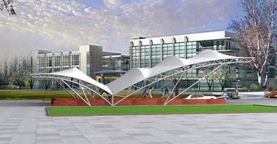 Commercial facility membrane structure